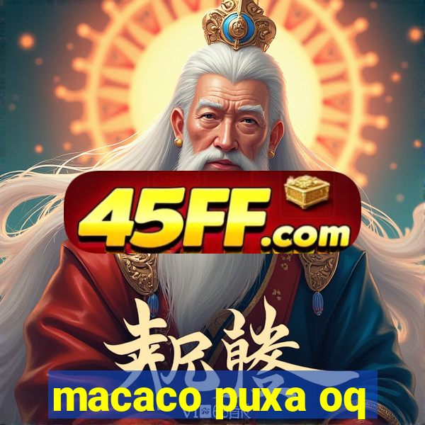 macaco puxa oq